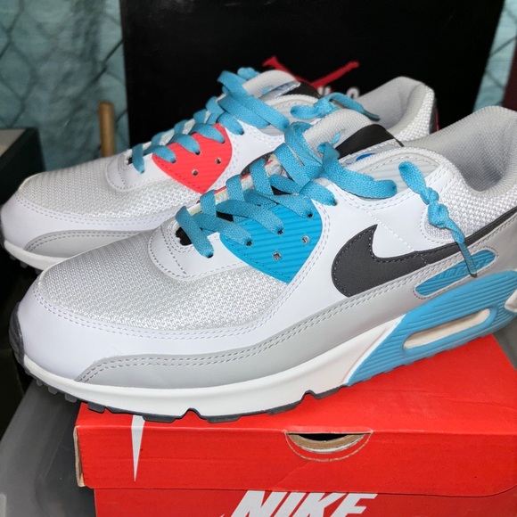 Nike AirMax 90 blue/red size 11.5 - Picture 4 of 5